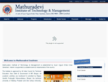 Tablet Screenshot of mathuradeviitm.com